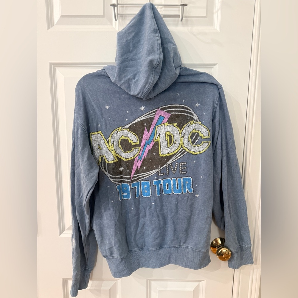 AC/DC 1978 Tour Hoodie Small – Vintage Style Band Sweatshirt